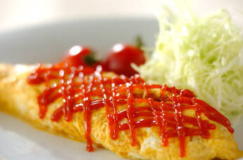 トウモロコシのオムレツ