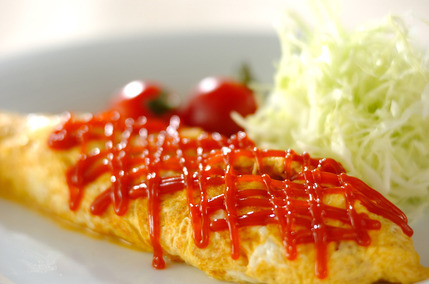 トウモロコシのオムレツ