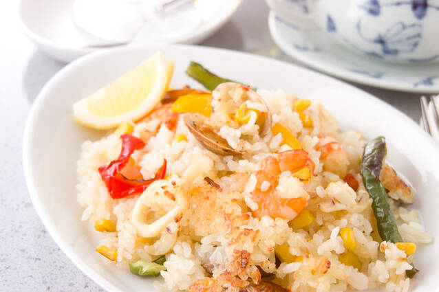 具だくさんのパエリア