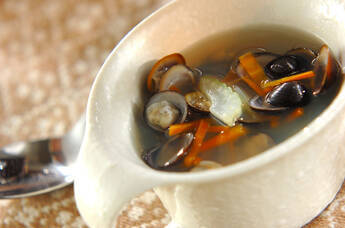 シジミのコンソメスープ