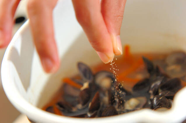 シジミのコンソメスープの作り方の手順5