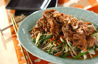 絶品甘辛ダレで！ジンギスカン風ラム肉の炒め物