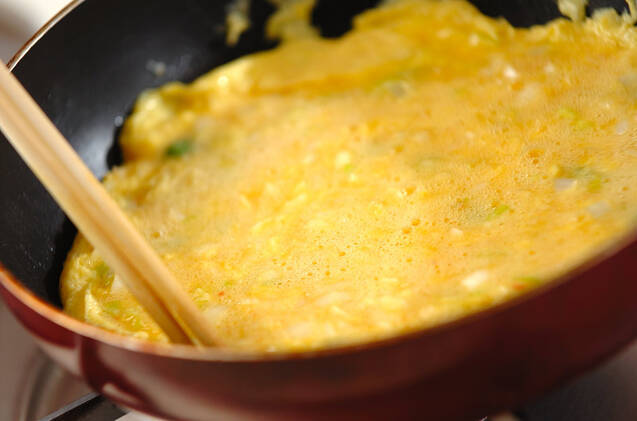 カニタマ丼の作り方の手順6