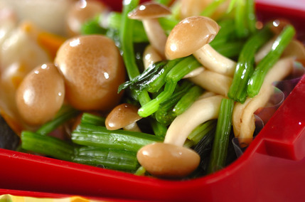 ホウレン草とシメジの和え物