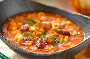 白菜のチリコンカン