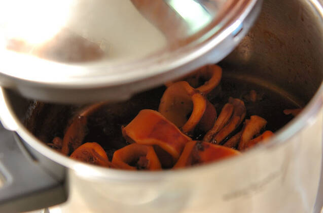 イカの柔らかショウガ煮の作り方の手順2