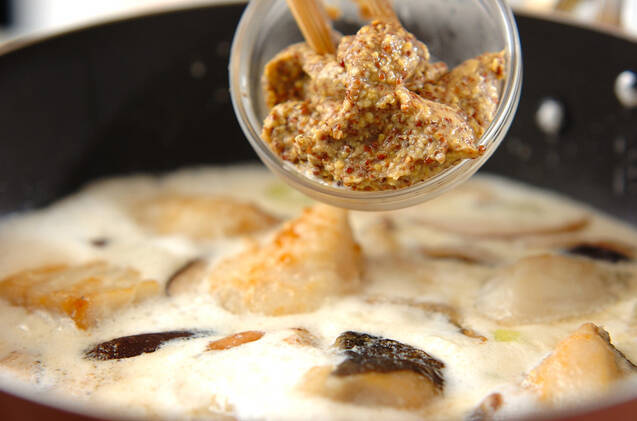 タラのマスタードクリーム煮の作り方の手順5