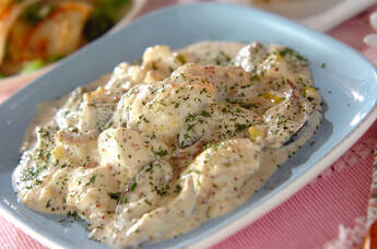 タラのマスタードクリーム煮