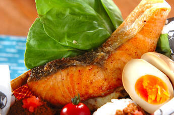 大葉チーズ入りサーモン