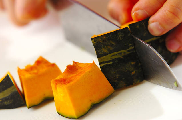 カボチャとキャベツのサッパリ煮の作り方の手順1