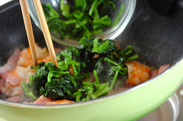 ホウレン草のキッシュの作り方の手順7