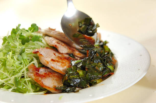 豚肉のニラソースがけの作り方の手順6