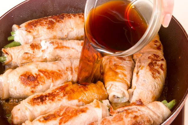 生ワカメの豚肉巻きの作り方の手順7