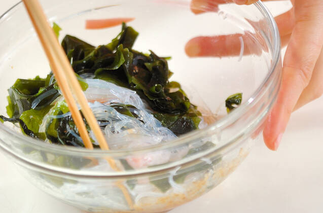 ワカメと春雨のサッパリ和えの作り方の手順5