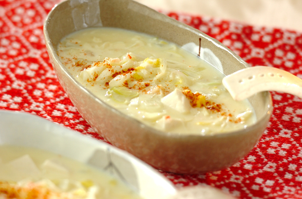 1.カニ入りコーンスープ