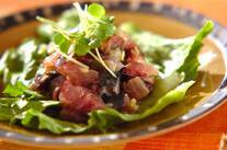 アジのタタキサラダ風