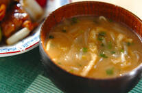 太モヤシの合わせみそ汁