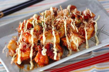 小麦粉から作る！簡単たこ焼き風 子供も大好き by増田 知子さん