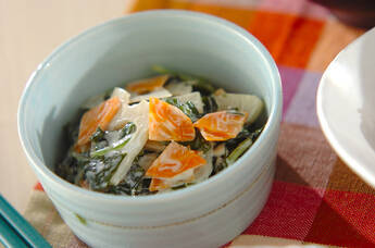 ワカメのワサビマヨ和え