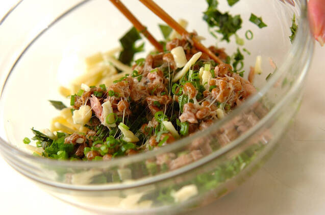 納豆の包み揚げの作り方の手順4