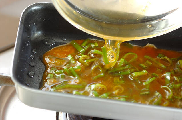 ネギ入り卵焼きの作り方の手順2