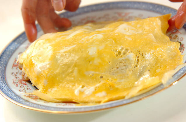 オム焼きそばの作り方の手順11