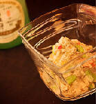 焼きナスの彩り白和え