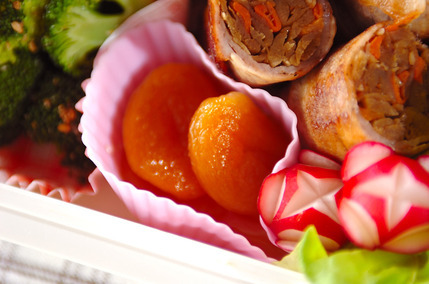 干しアンズのハチミツ漬け