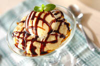 簡単バナナカスタードパフェ