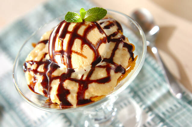 簡単バナナカスタードパフェ