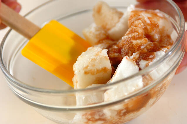 長芋の明太子和えの作り方の手順3