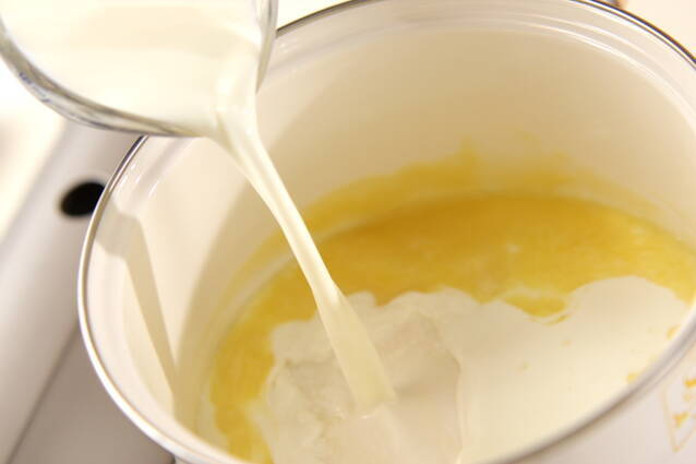 里芋のクリームグラタンの作り方の手順3