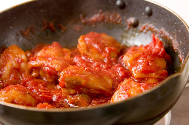 チキンのハーブトマト煮の作り方の手順4