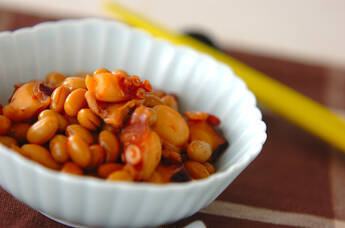 タコと大豆のピリ辛煮