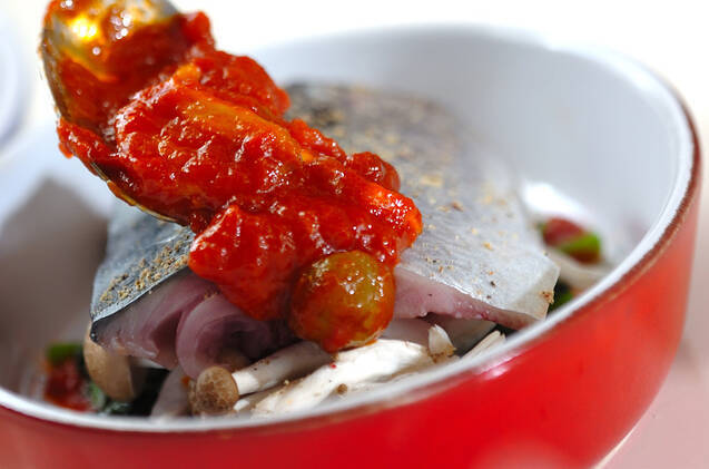 サバのガーリックトマトソースの作り方の手順8