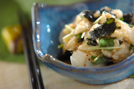 たたき長芋ののり和え