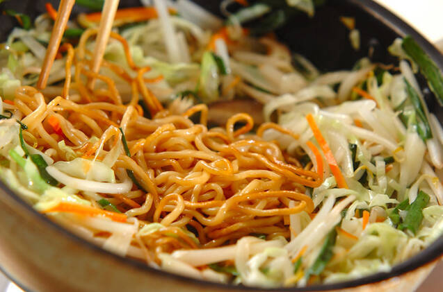 味付け簡単！塩焼きそば 野菜たっぷりで大人気 基本の作り方の作り方の手順11