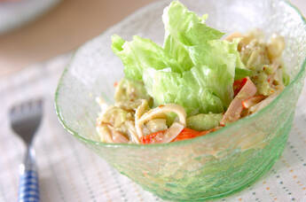 アボカドドレサラダ