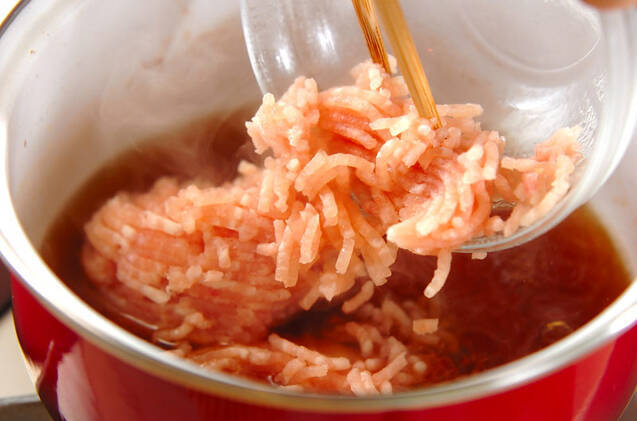 カボチャのそぼろ煮の作り方の手順3