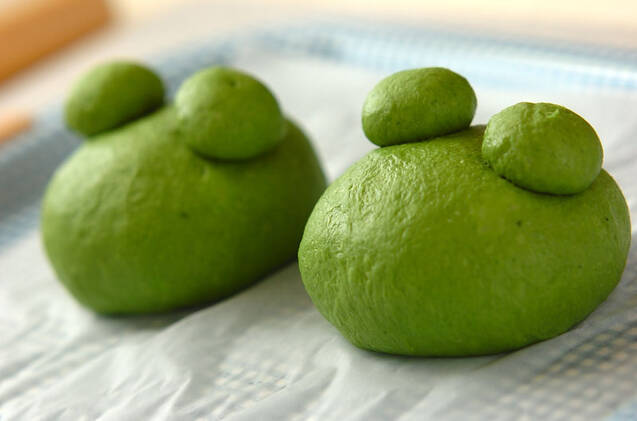 ホウレン草のカエルパンの作り方の手順6