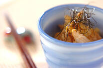 ささ身のワサビじょうゆ和え