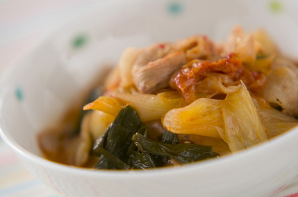 豚白菜のキムチ煮