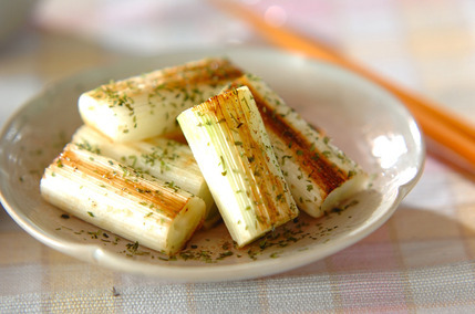 焼き白ネギの青のり風味