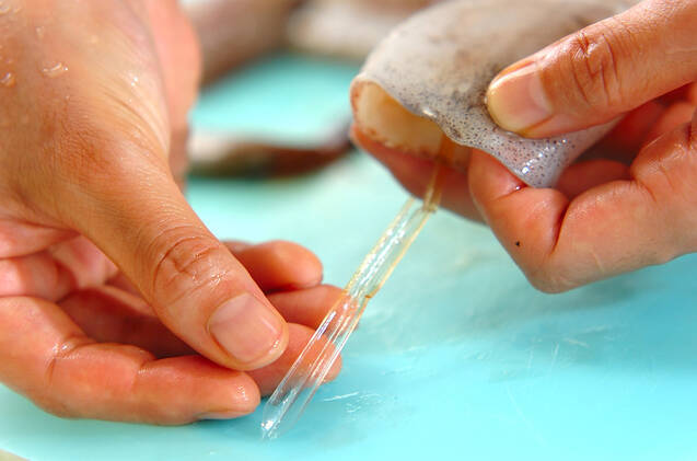 輪切りイカの甘煮の作り方の手順1