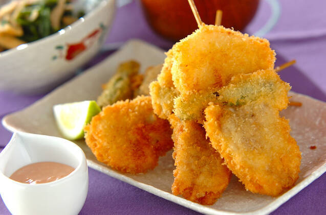 いろいろ串揚げオーロラソース添え