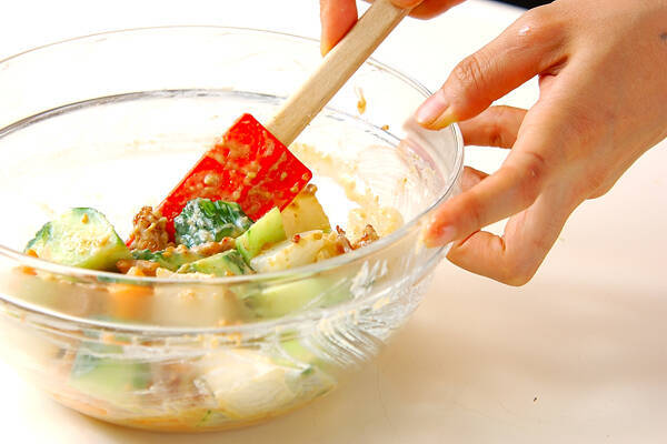 キュウリのみそマヨ和えの作り方の手順7