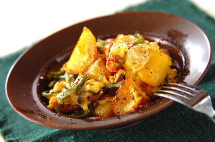 ポテトの卵とじ