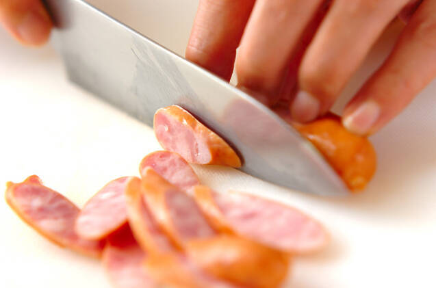 ポテトの卵とじの作り方の手順2