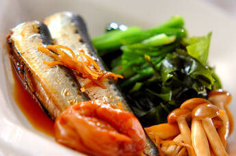 イワシのショウガ煮