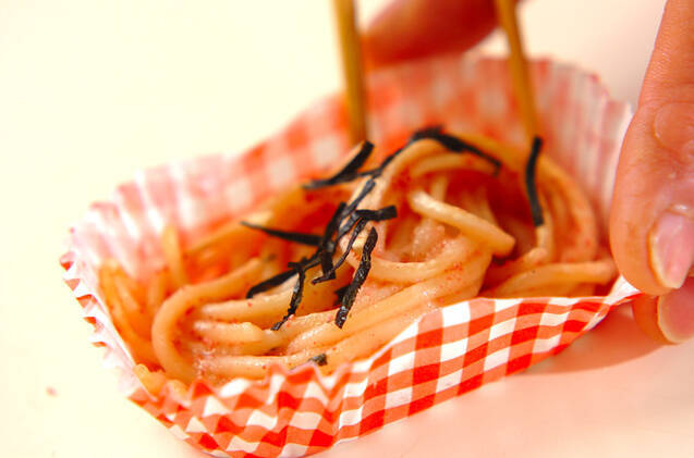 タラコのスパゲティーの作り方の手順2